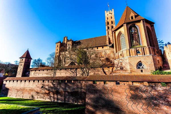 Castle Teutonic Order Malbork Marienburg Unesco World Heritage Site Poland — Stock fotografie