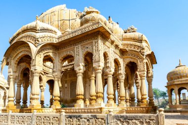 Bada Bagh Cenotaphs, Jaisalmer, Rajastan, Hindistan, Asya Maharajaların Mezarları