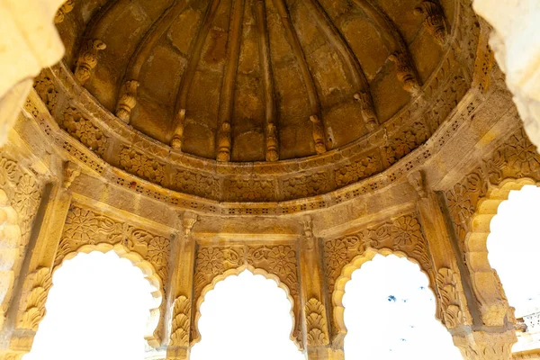 Bada Bagh Cenotaphs Graves Maharajas Jaisalmer Rajastan India Asia — 图库照片