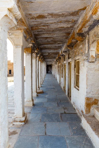 Interior Templo Jain Amar Sagar Área Jaisalmer Rajasthan Índia Ásia — Fotografia de Stock