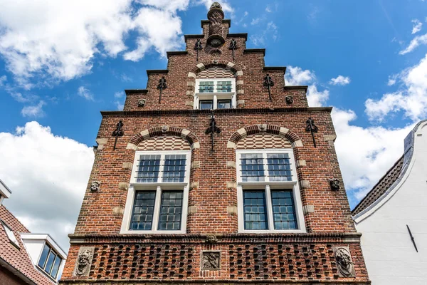 Esterno Una Casa Storica Nella Città Vecchia Oudewater Utrecht Paesi — Foto Stock