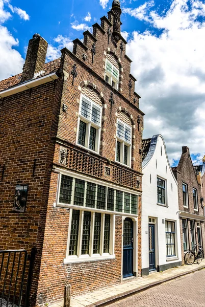 Esterno Una Casa Storica Nella Città Vecchia Oudewater Utrecht Paesi — Foto Stock