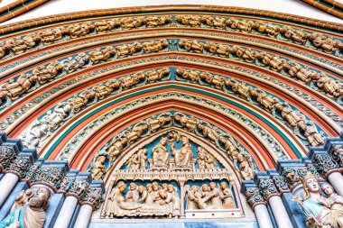 Maastricht, Limburg, Hollanda, Avrupa 'daki Saint Servatius Bazilikası' nın içi