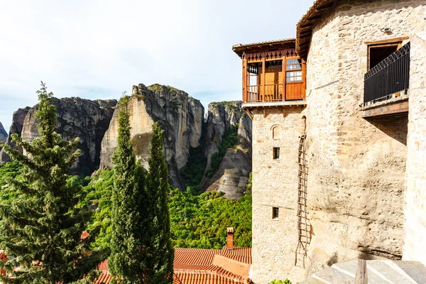 Extérieur Saint Monastère Rousanou Meteora Grèce Europe — Photo