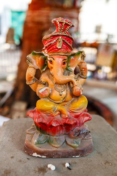 Bunte Statue Von Lord Ganesha Ein Hindu Gott Bikaner Rajasthan — Stockfoto