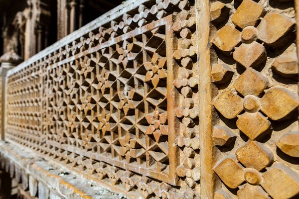 Bogate Dekoracje Zewnątrz Kothari Patwa Haveli Patwon Haveli Jaisalmer Rajasthan — Zdjęcie stockowe