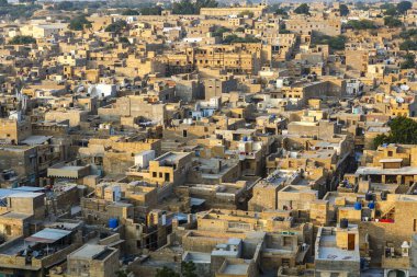 Altın şehir Jaisalmer 'i Rajasthan, Hindistan ve Asya' dan izleyin.