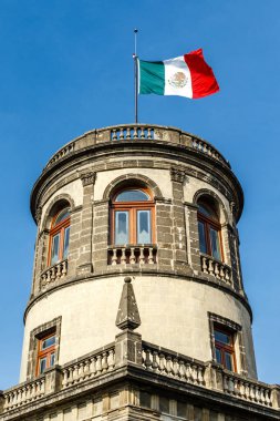 Cephe Castillo de Chapultepec kale Mexico City, Meksika, Kuzey Amerika