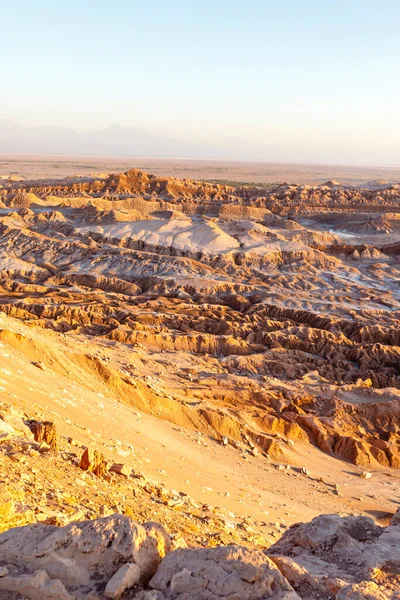Sonnenuntergang Valle Luna Moon Valley Der Atacama Wüste Nordchile Südamerika — Stockfoto
