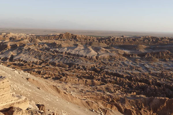 Naplemente Valle Luna Moon Valley Ben Atacama Sivatagban Észak Chilében — Stock Fotó