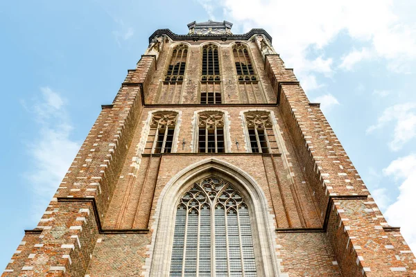 Turm Des Dordrechter Münsters Oder Der Liebfrauenkirche Grote Kerk Von — Stockfoto