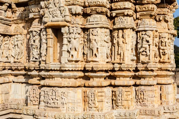 Exterior Templo Meera Jain Chittorgarh Fort Chittor Rajasthan Índia Ásia — Fotografia de Stock