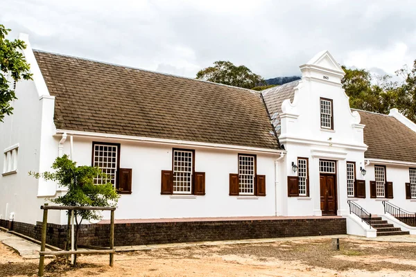 Oud Nederlands Koloniaal Gebouw Franschhoek West Kaap Zuid Afrika Afrika — Stockfoto