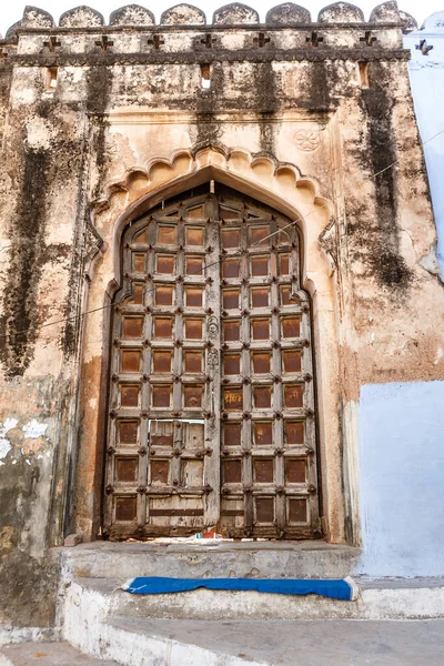 Entrance Door Old City Palace Bundi Rajasthan India Asia — Zdjęcie stockowe