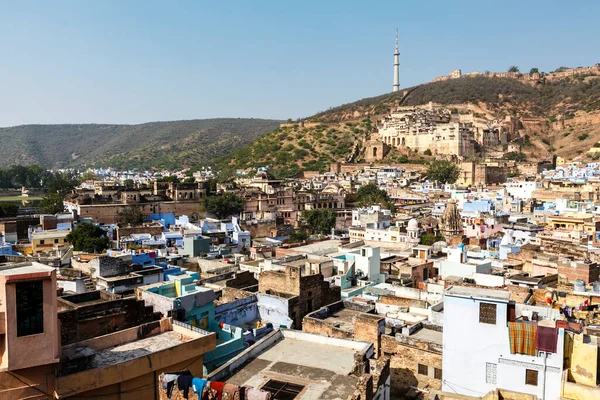 Uitzicht Stad Bundi Het Paleis Rajasthan India Azië — Stockfoto