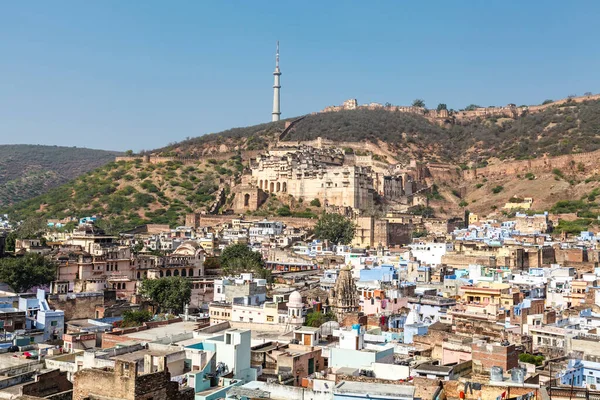 Uitzicht Stad Bundi Het Paleis Rajasthan India Azië — Stockfoto