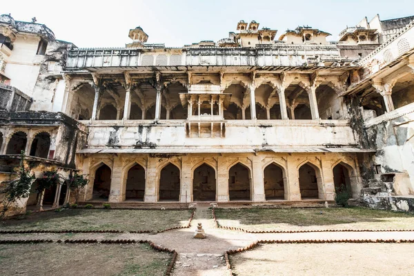Pátio Palácio Maharaja Bundi Rajastão Índia Ásia — Fotografia de Stock