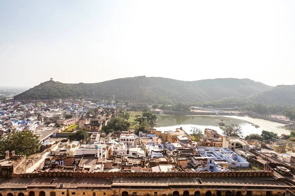 View City City Wall Bundi Bundi Palace Rajasthan India Asia — Stock fotografie