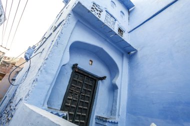 Bundi, Rajasthan, Hindistan ve Asya 'daki mavi evlerin dışında.