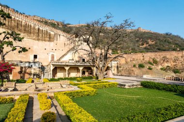 Bundi Sarayı 'nın ve şehir duvarlarının dışı, Bundi, Rajasthan, Hindistan, Asya