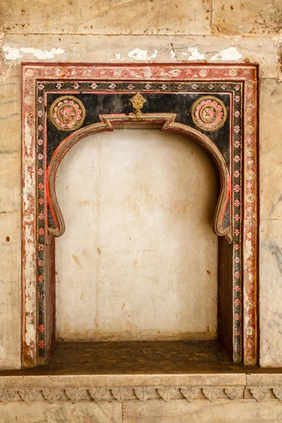 Salão Decorado Rico Dentro Palácio Bundi Rajasthan Índia Ásia — Fotografia de Stock