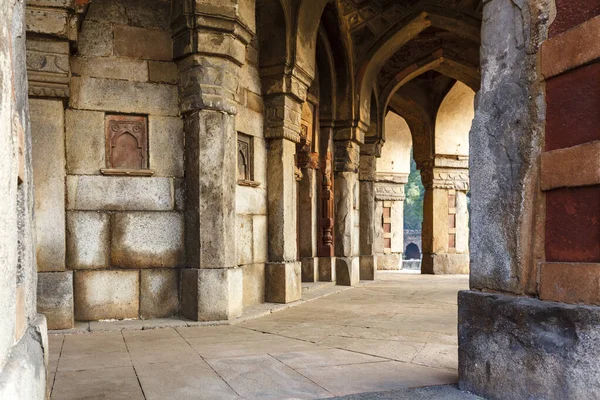 Außenansicht Von Isa Khans Grab Humayuns Grabanlage Delhi Indien Asien — Stockfoto