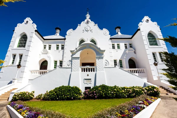 Fachada Iglesia Reformada Holandesa Swellendam Cabo Occidental Sudáfrica África —  Fotos de Stock