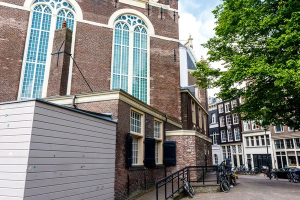 Wnętrze Noorderkerk Xvii Wieczny Kościół Protestancki Amsterdamie Holandia Europa — Zdjęcie stockowe