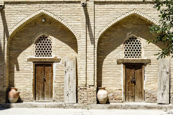 Fachada Una Antigua Madraza Bujará Uzbekistán Asia Central —  Fotos de Stock