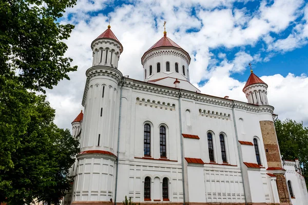 Εξωτερικό Του Ορθόδοξου Καθεδρικού Ναού Της Παναγίας Στο Βίλνιους Της — Φωτογραφία Αρχείου