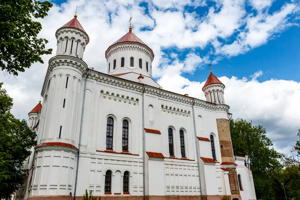 Exterior Catedral Ortodoxa Santísima Madre Dios Vilna Lituania Europa —  Fotos de Stock