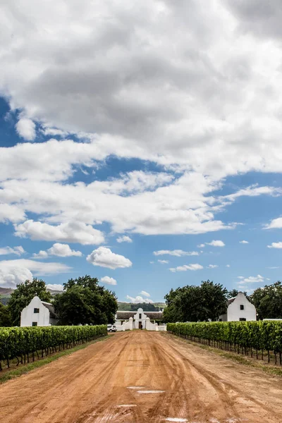 Bâtiments Avec Toit Pignon Hollandais Babylonstoren Stellenbosch Western Cape Afrique — Photo