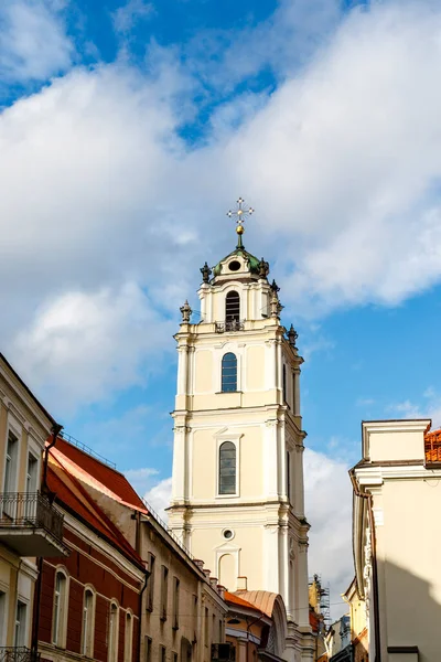 Tower of the Church of St. Johns(St. John the Baptist and St. John the Apostle and Evangelist) is located at the Old Town of Vilnius and is part of the Vilnius University, Lithuania, Europ