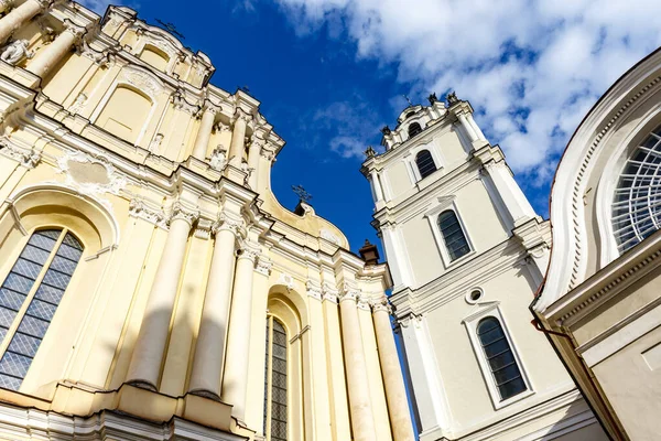 Exterior of the Church of St. Johns (St. John the Baptist and St. John the Apostle and Evangelist), located in the Old Town of Vilnius and is part of the Vilnius University, Lithuania, Europ
