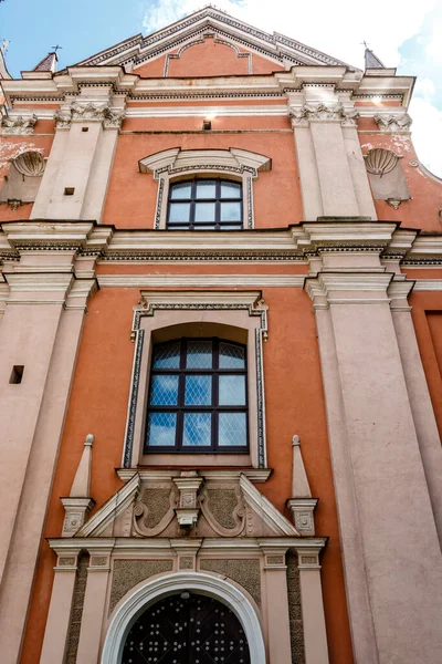 Fachada Iglesia Católica Todos Los Santos Vilna Lituania Europa — Foto de Stock