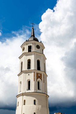 Vilnius Katedrali 'nin çan kulesi, Litvanya, Avrupa