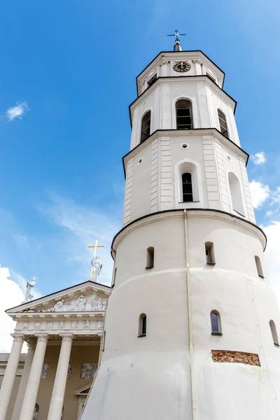 Kloktoren Van Kathedraal Van Vilnius Litouwen Europa — Stockfoto