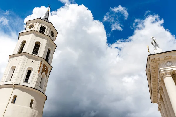 Klocktornet Vilnius Katedral Litauen Europa — Stockfoto