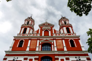 Havariler Kilisesi 'nin dışında St. Philip ve St. Jacob, Vilnius, Litvanya, Avrupa