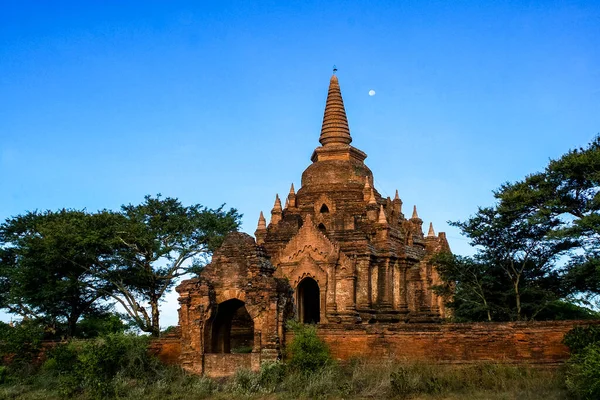 Exterieur Van Een Oude Boeddhistische Pagode Bagan Myanmar Azië — Stockfoto