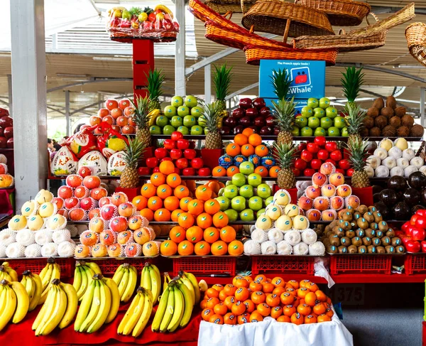 Banca Frutas Mercado Tashkent Uzbequistão Ásia Central — Fotografia de Stock