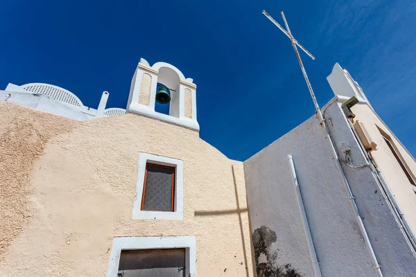 Außenansicht Einer Griechisch Orthodoxen Kirche Oia Santorin Griechenland Europa — Stockfoto