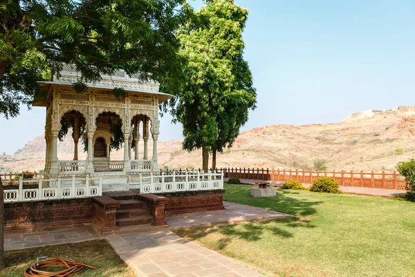 Utanför Jaswant Thada Cenotaf Jodhpur Rajasthan Indien Asien — Stockfoto