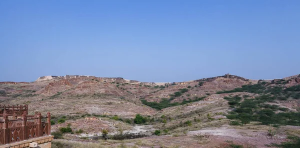 Vue Sur Vieille Muraille Jodhpur Rajasthan Inde Asie — Photo