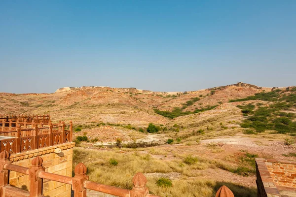 View Old City Wall Jodhpur Rajasthan India Asia — Stockfoto