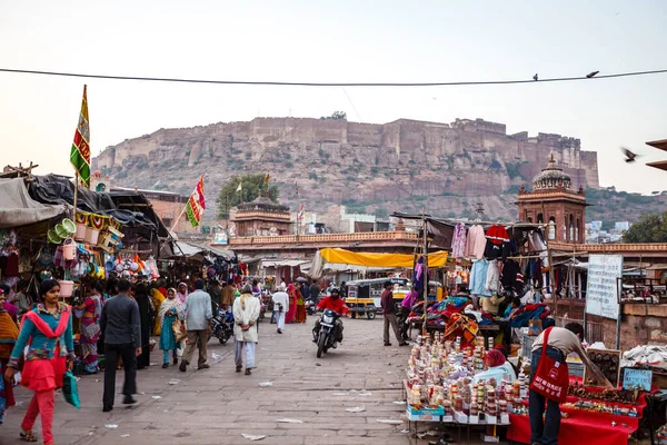 Markt Het Centrum Van Jodhpur Rajasthan India Azië — Stockfoto