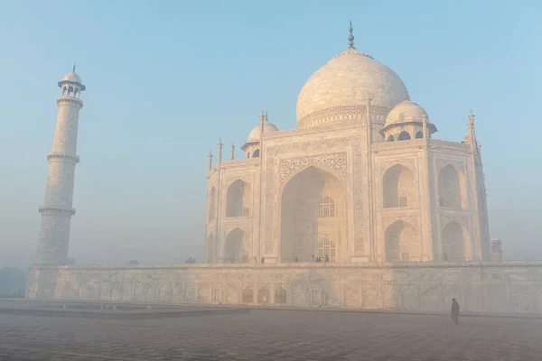 Exterior Taj Mahal Early Morning Agra Uttar Pradesh India Asia — Stock Photo, Image