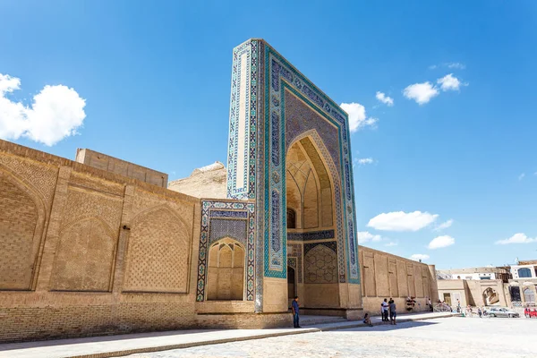 Facade Old Madrasah Bukhara Uzbekistan Central Asia — Stock Photo, Image