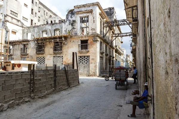 Stadsleven Oude Historische Wijk Van Havan Cuba Noord Amerika — Stockfoto