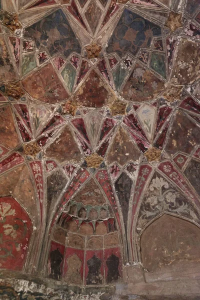 Rich Decorated Interior Chini Rauza Chinese Tomb Agra Uttar Pradesh — Stockfoto